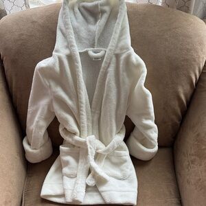 GAP Kids Cream Hooded Bathrobe